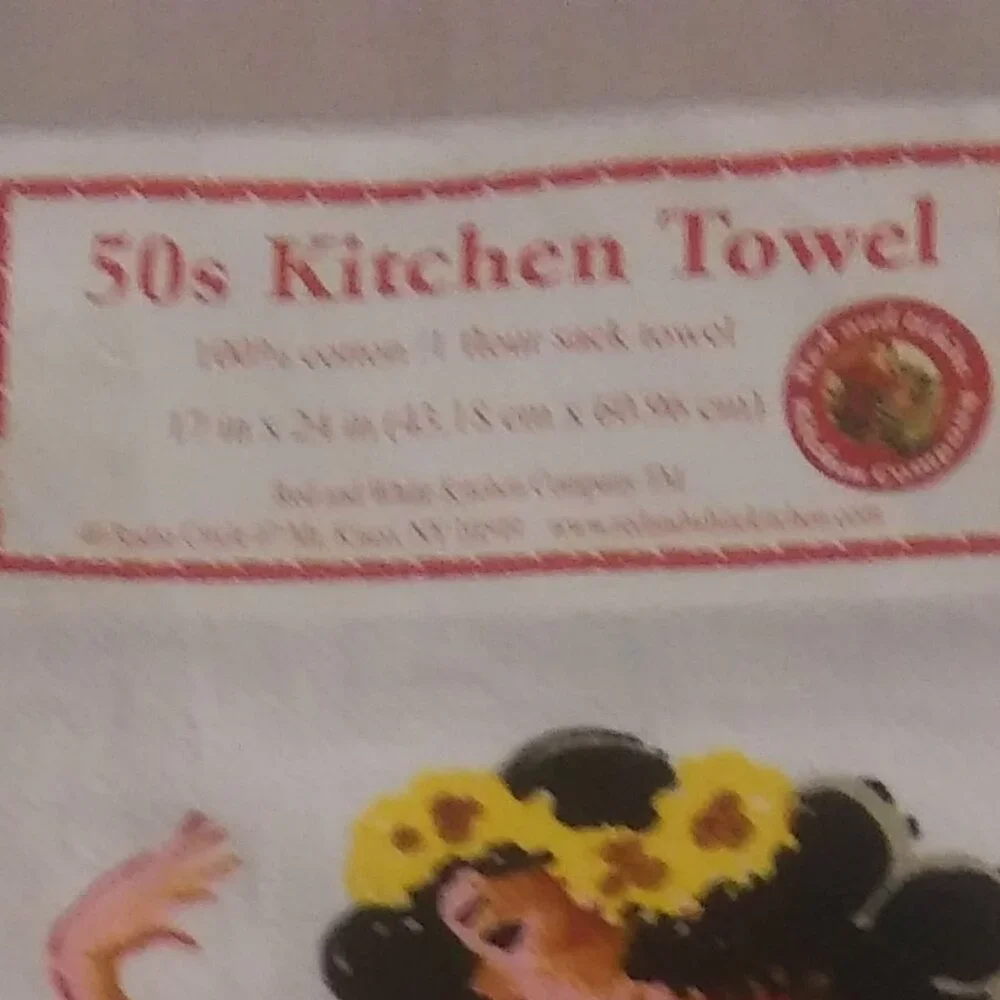NEW Hula Girl all cotton flour sack towel vintage inspired